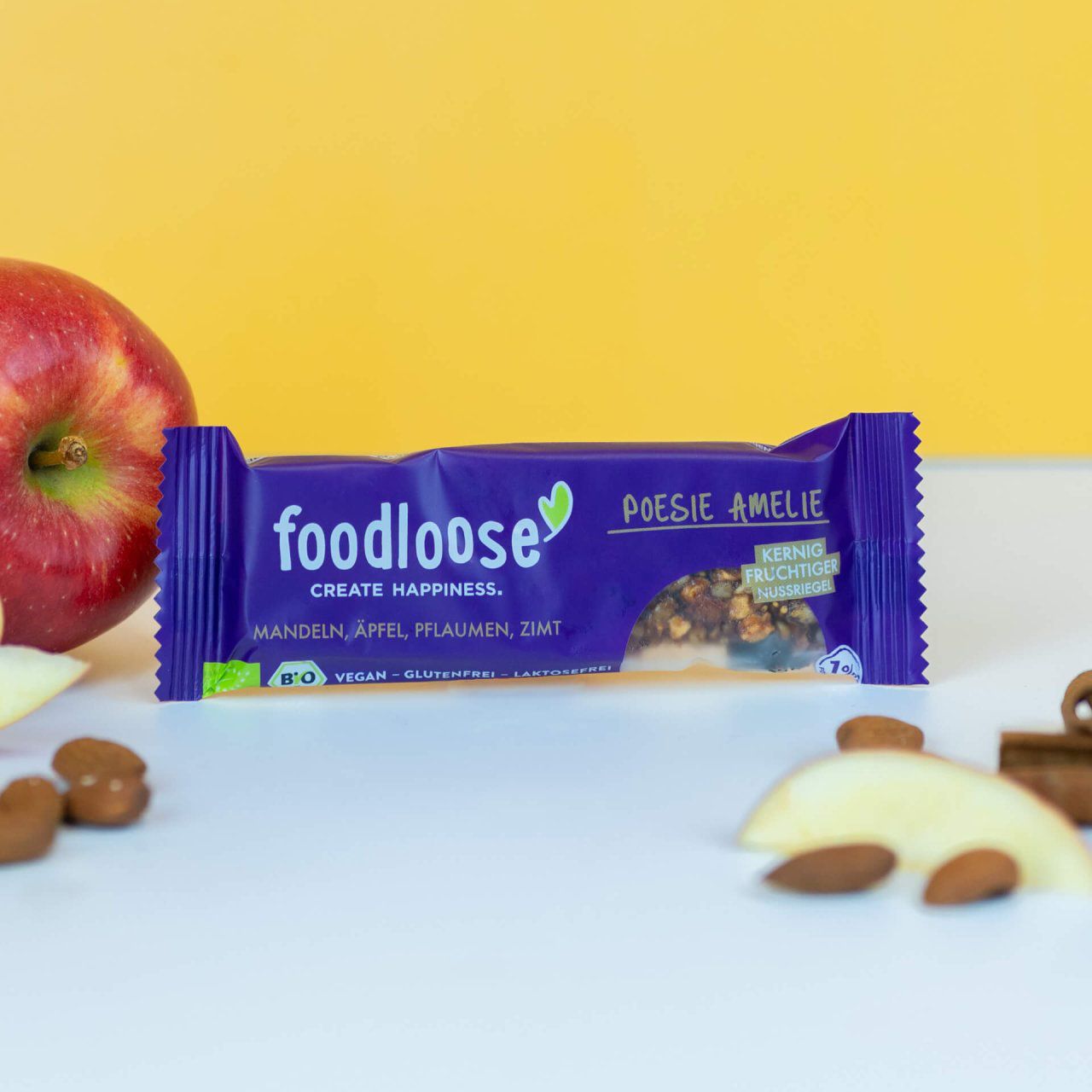 foodloose Poesie Amelie Bio-Nussriegel
